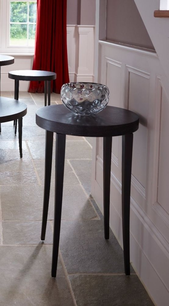 Product photograph of Fitzroy Charcoal Round Plant Stand from Choice Furniture Superstore.