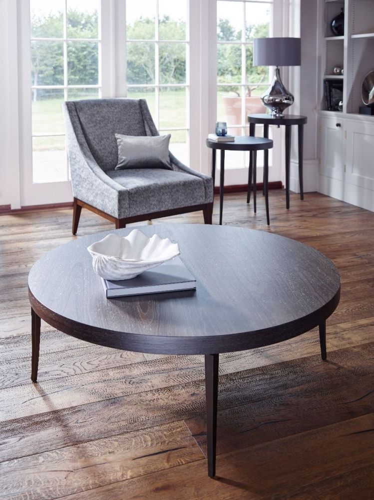 Product photograph of Gillmore Space Fitzroy Charcoal Round Coffee Table from Choice Furniture Superstore.