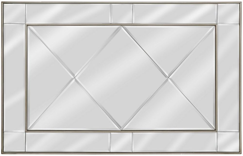 Product photograph of Beaumont Gold Wall Mirror - 130cm X 90cm from Choice Furniture Superstore.